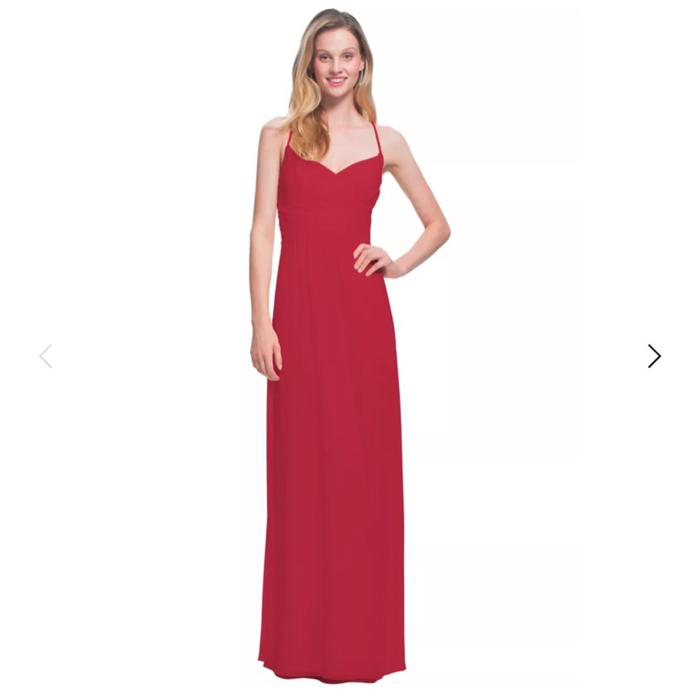 Bill Levkoff, Cherry Bridesmaid Dress